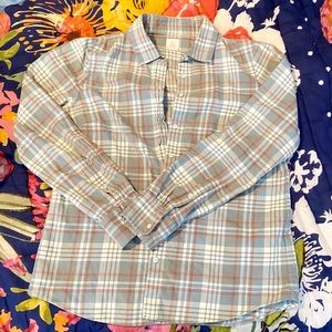 J Crew Women’s Flannel Boy Shirt Plaid